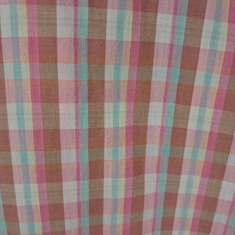 Vintage Shirt Jordan Christophe Mens Size Medium Plaid 80s Lightweight‎ Sheer